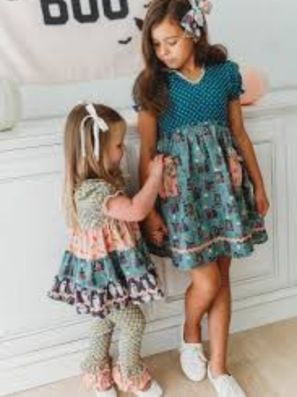 NWT Matilda Jane Little Haunts Lane Tunic w/Ruffle Leggings & Bow